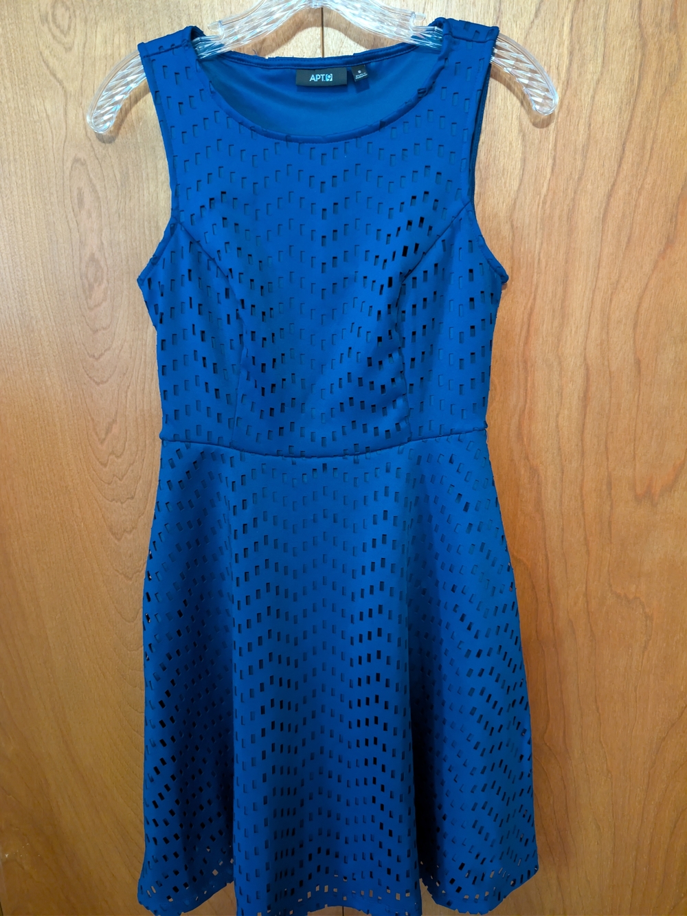 Apt. 9 Royal Blue Laser-Cut Fit & Flare Mini Dress